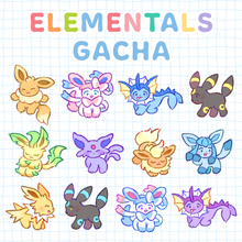 Load image into Gallery viewer, Elemental Foxes Gacha Pin