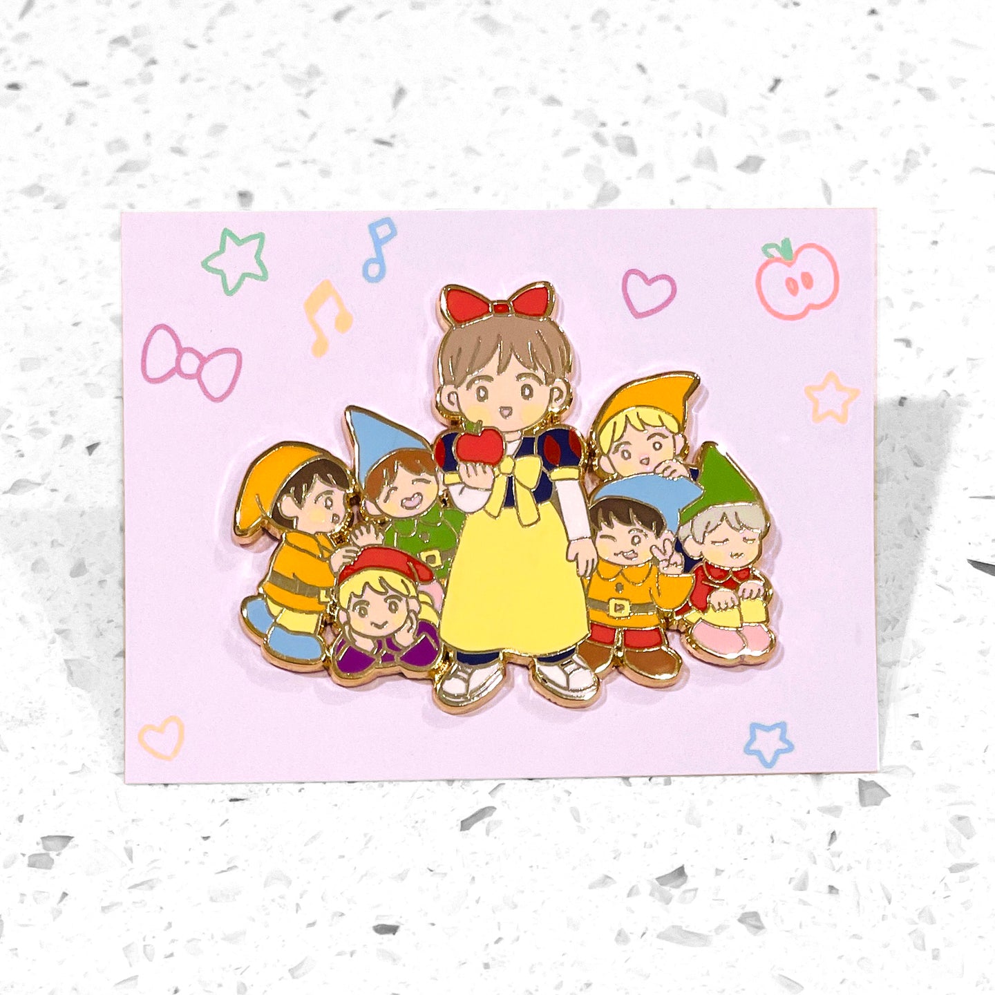 BTS V Snow White Pin