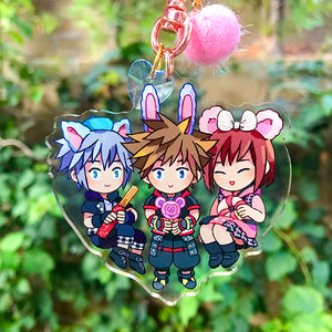 KH3 Trio Heart Charm