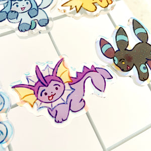 Elemental Foxes Gacha Pin