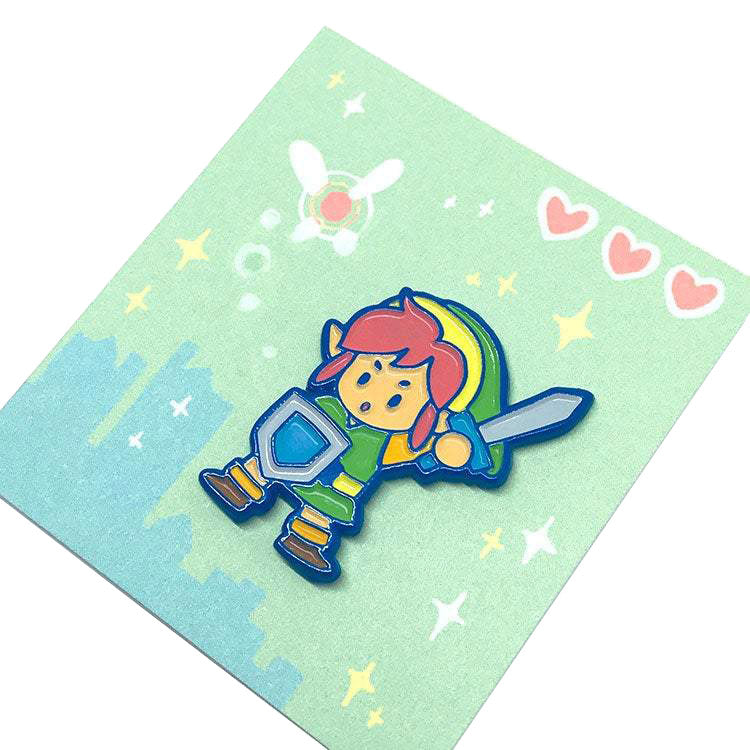 Retro Link Enamel Pin
