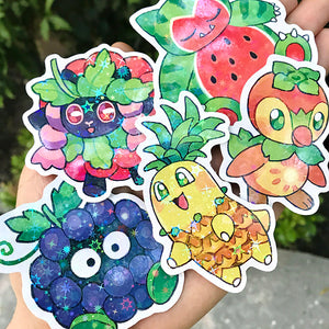 PokeFruit Holo Stickers