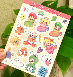 SMB3 Sticker Sheet