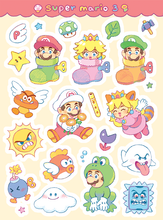 Load image into Gallery viewer, SMB3 Sticker Sheet
